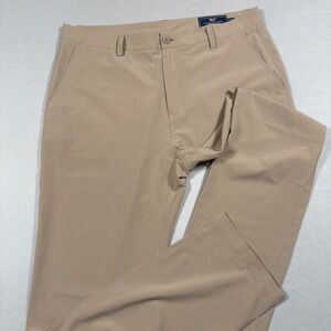 Vineyard Vines Pants Mens 36‎ Breaker Pant Khaki Performance Stretch EUC